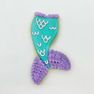 Mermaid Tail decorated sugar cookie from Southern Home Bakery in Orlando, Florida