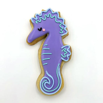 seahorse decorated sugar cookie from southern home bakery in orlando, florida