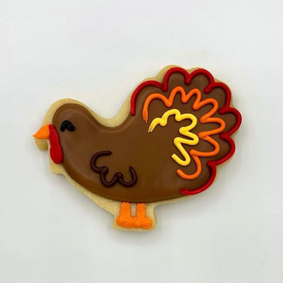 turkey decorated sugar cookie from southern home bakery in Orlando, Florida