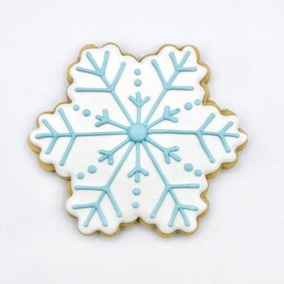 Custom Chubby Snowflake decorated sugar cookie from Southern Home Bakery in Orlando, Florida