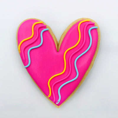 Custom Heart decorated sugar cookie from Southern Home Bakery in Orlando, Florida