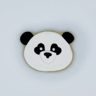 Custom decorated panda sugar cookie by Southern Home Bakery in Orlando, Florida