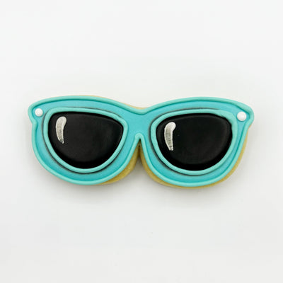 Custom, hand-decorated sunglasses sugar cookie from Southern Home Bakery in Orlando, Florida