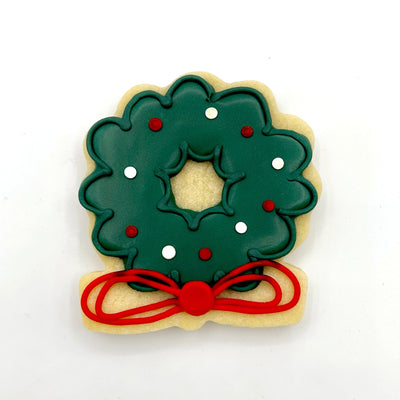 Christmas Wreath Decorated Sugar Cookie from Southern Home Bakery in Orlando, Florida