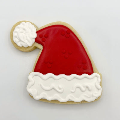 Santa Hat Decorated Sugar Cookie from Southern Home Bakery in Orlando, Florida