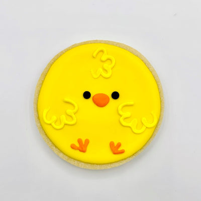 chick decorated sugar cookie from southern home bakery in orlando, florida