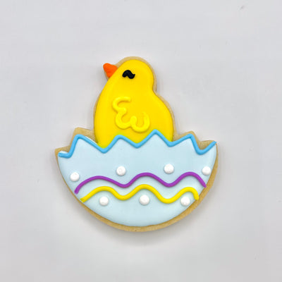 hatching chick decorated sugar cookie from southern home bakery in orlando, florida