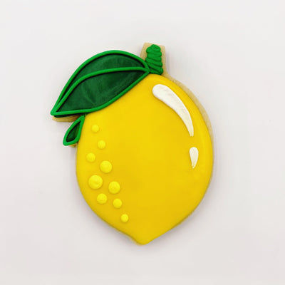 Custom Lemon decorated sugar cookie from Southern Home Bakery in Orlando, Florida