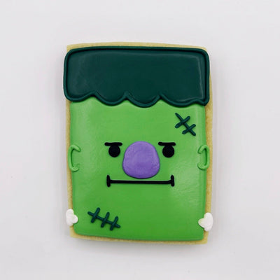 custom decorated monster sugar cookie from southern home bakery in orlando, florida