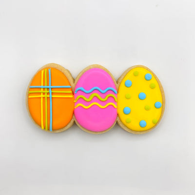 triple egg decorated sugar cookie from southern home bakery in orlando, florida