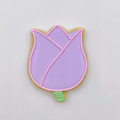 Custom tulip decorated sugar cookie from Southern Home Bakery in Orlando, Florida