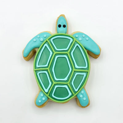 turtle decorated sugar cookie from southern home bakery in orlando, florida
