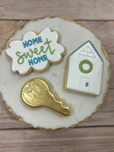 Welcome home decorated sugar cookie set from Southern Home Bakery in Orlando, Florida