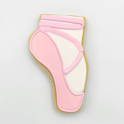 Custom, hand-decorated ballet slipper sugar cookie from Southern Home Bakery in Orlando, Florida