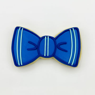 Custom, hand-decorated bow tie sugar cookie from Southern Home Bakery in Orlando, Florida