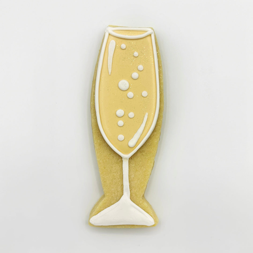 Champagne Glass Decorated Sugar Cookie – Southern Home Bakery