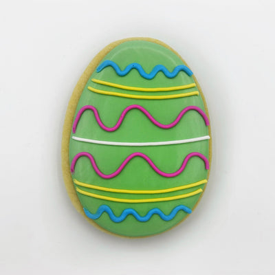 Custom decorated Easter Egg sugar cookie from Southern Home Bakery in Orlando, Florida