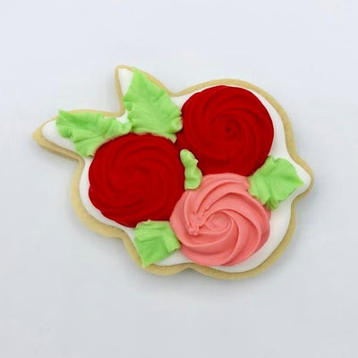 Custom Flower Cluster decorated sugar cookie from Southern Home Bakery in Orlando, Florida