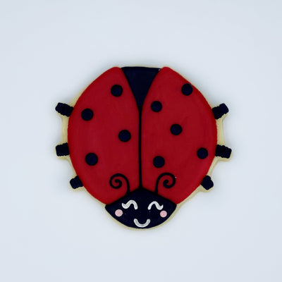 Custom decorated ladybug sugar cookie by Southern Home Bakery in Orlando, Florida