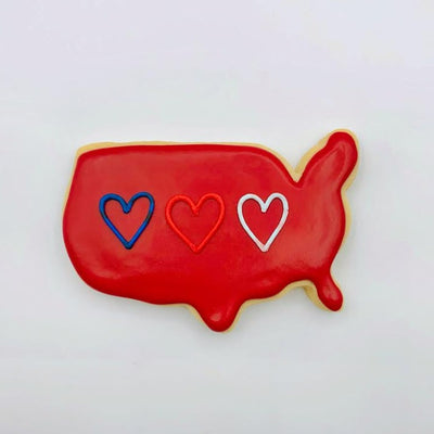 Land that I Love decorated sugar cookie from Southern Home Bakery in Orlando, Florida