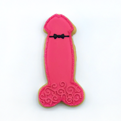 Custom decorated penis sugar cookie by Southern Home Bakery in Orlando, Florida.