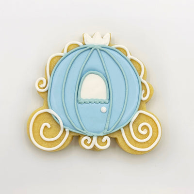 Custom Princess Carriage decorated sugar cookie from Southern Home Bakery in Orlando, Florida