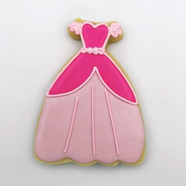 Princess Dress Decorated Sugar Cookie – Southern Home Bakery
