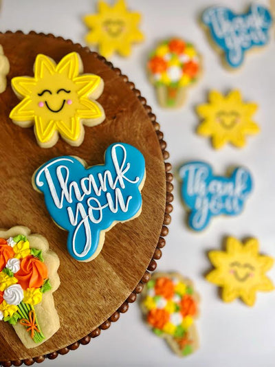 "Thank You" decorated cookie set from Southern Home Bakery in Orlando, FL