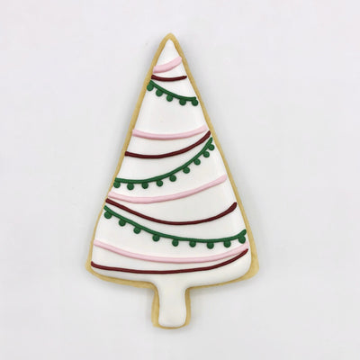 Custom Triangle Tree decorated sugar cookie from Southern Home Bakery in Orlando, Florida