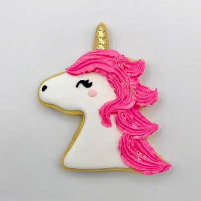 Custom decorated unicorn sugar cookie by Southern Home Bakery in Orlando, Florida