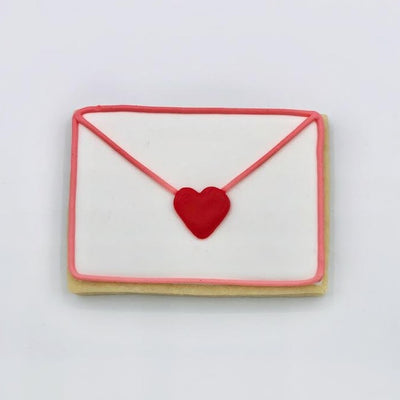 Custom Valentine's Day Envelope decorated sugar cookie from Southern Home Bakery in Orlando, Florida