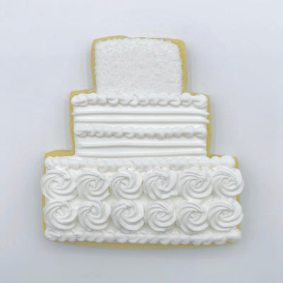 Custom Wedding Cake decorated sugar cookie from Southern Home Bakery in Orlando, Florida