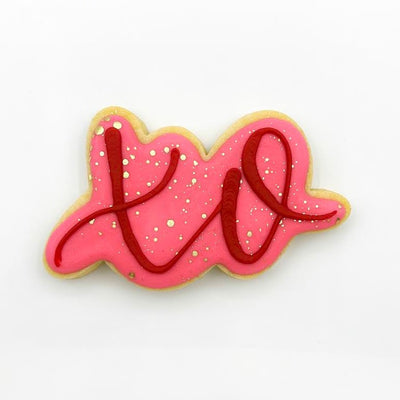 Custom XO decorated sugar cookie from Southern Home Bakery in Orlando, Florida